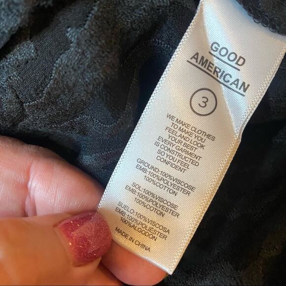 Good American Sheer Zebra Running short Sz 3/L - Picture 5 of 14